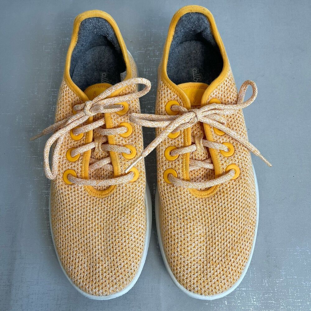 Allbirds Tree Runner Yellow Running Shoes Sneakers‎ Women’s Size 10 Comfort